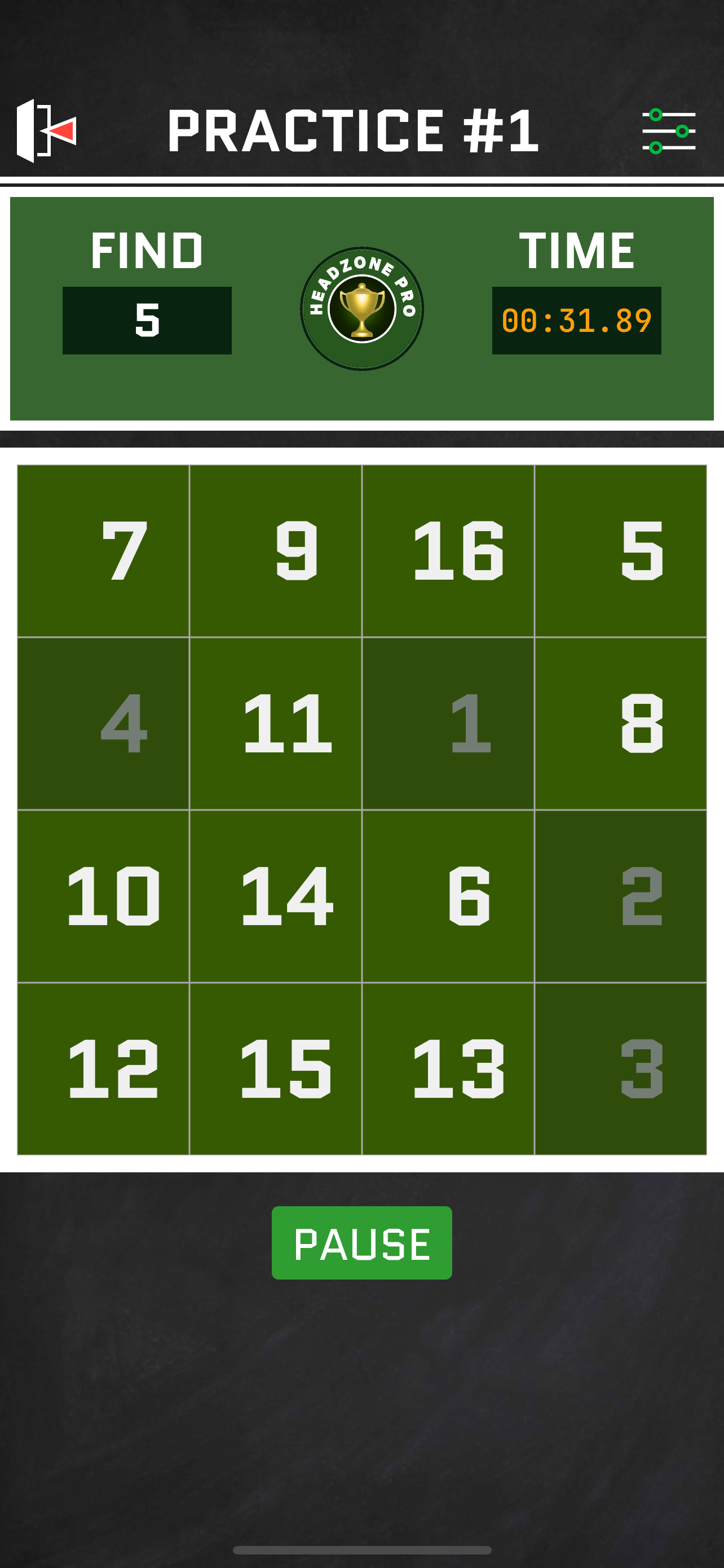 Headzone Training Mode